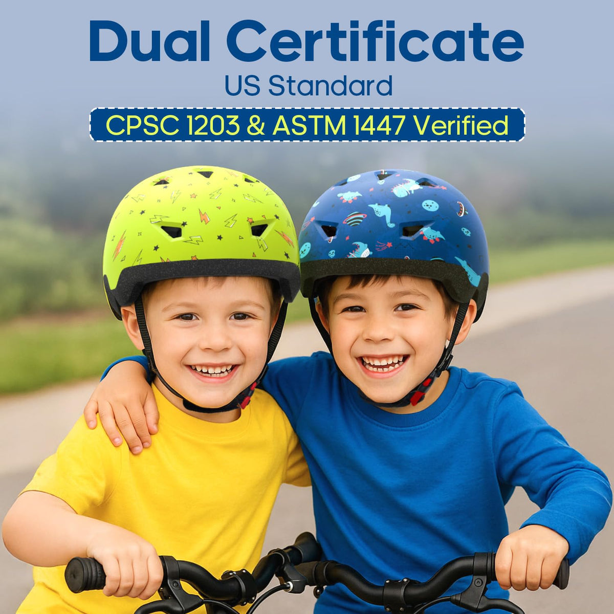 Kids Bike Helmet, Adjustable Helmets from Infant/Toddler/Baby to Children Girls and Boys, Age