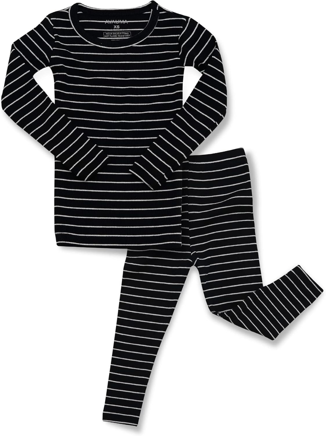AVAUMA Stripe Pattern Baby Boys Girls Pajama Set Kids Toddler Snug fit Ribbed Sleepwear pjs for