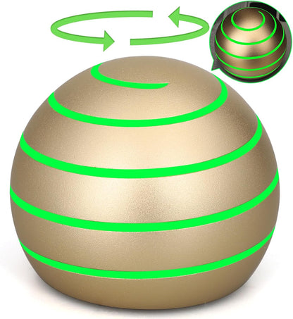 Luminous Desk Spinning Toys for Kids Adults, Metal Kinetic Stress Ball, Optical Illusion Fidget