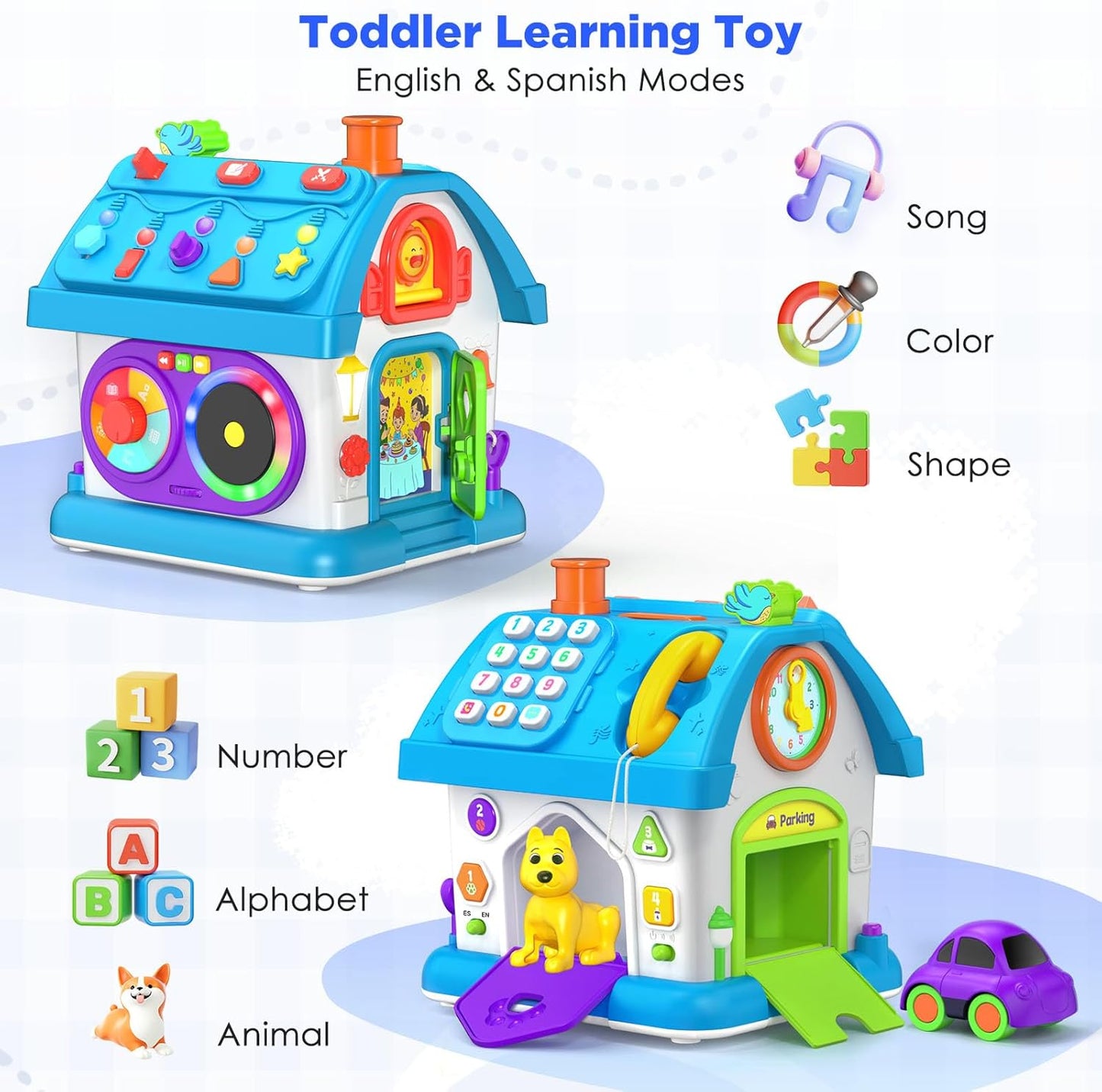 14-in-1 Montessori Toys for 1 Year Old Boy Gifts, Musical Educational Baby Toy 12-18 Month, First