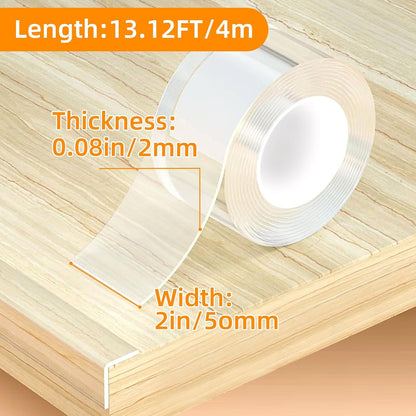 2 in x 13.12 FT,Clear Soft Corner Protectors for Furniture Strip,Sharp Edge & Table Bumper,Window