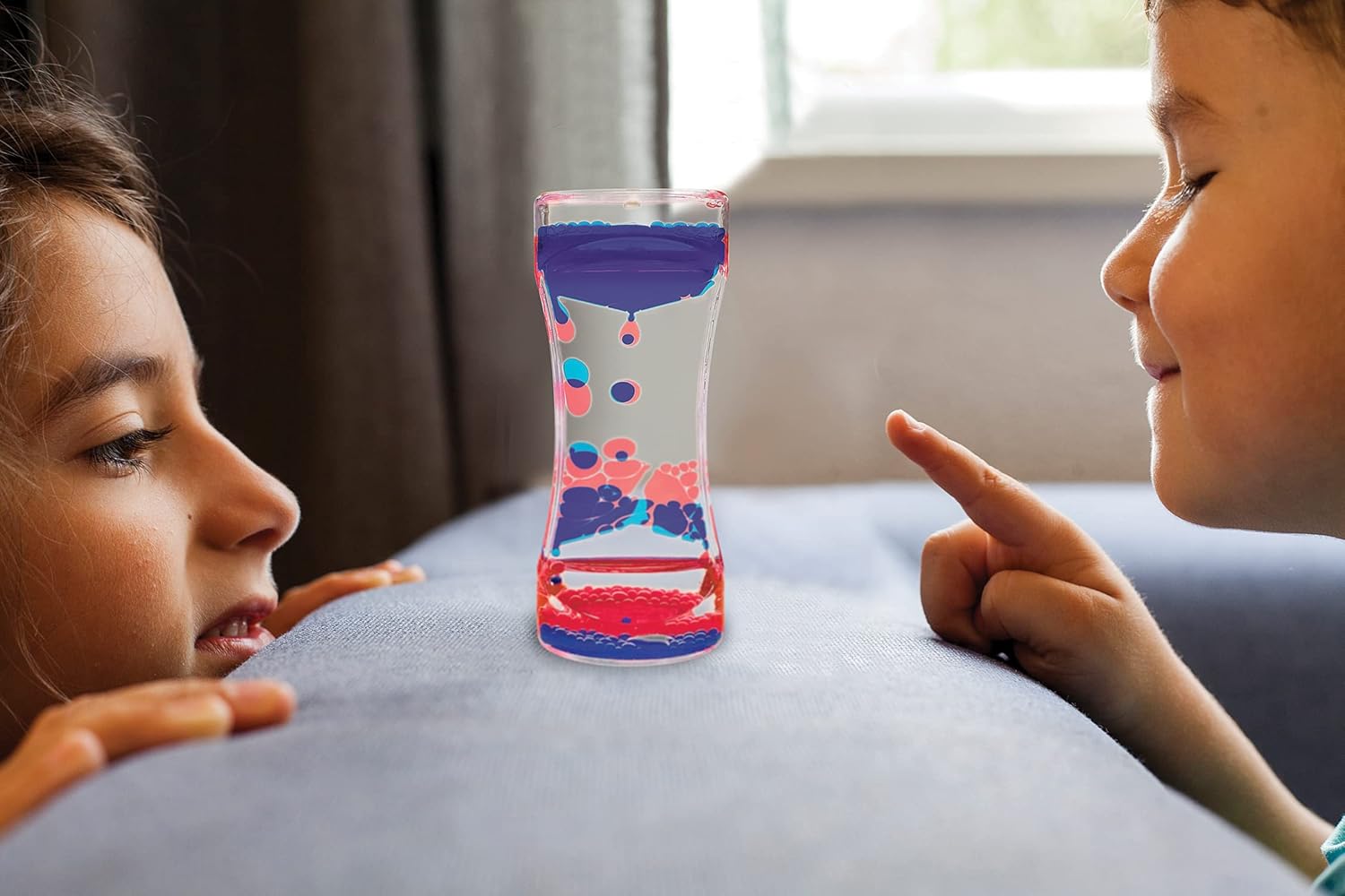 Red & Blue Liquid Motion Bubbler