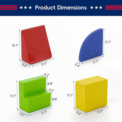 Large Baby Climbing Blocks – 6 Pcs Climbing Toys for Toddlers - Ultra High Density Soft Foam Play