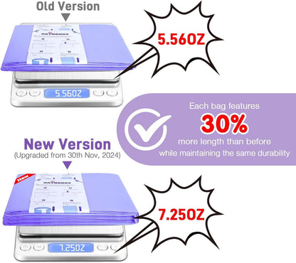 Diaper Pail Refill Bags Compatible With Dekor Plus Diaper Pail, Extra 30% Length, Lavender Scent, 8