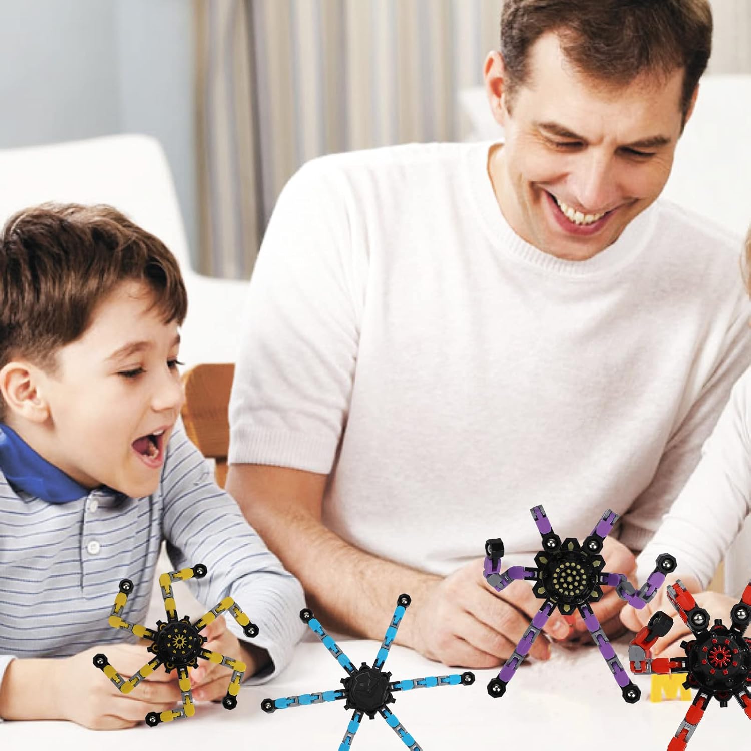 4 Pack Transformable Fidget Spinner Fidget Toys Set, Fidget Spinner Transformable,Sensory Fidget