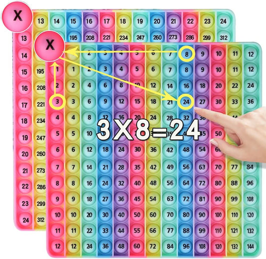 Multiplication Tables Games 12 X 12 Math Multiplication Flash Card Toys, Multiplication Games POP