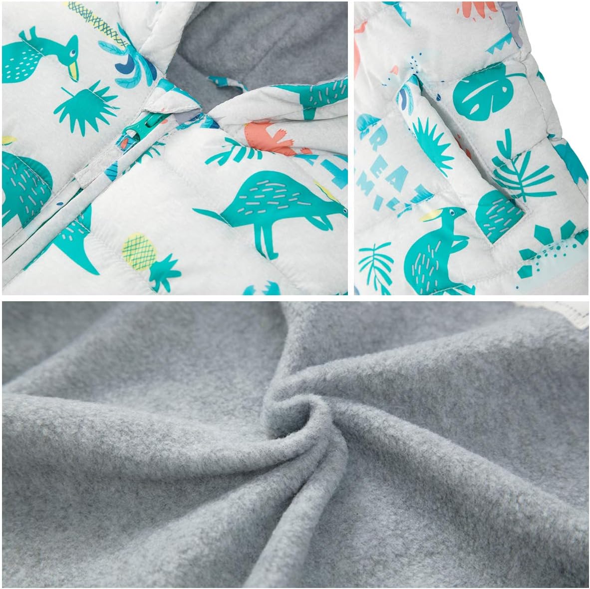 Rokka&Rolla Baby Boys' Water-Resistant Fleece Lined Puffer Jacket Winter Coat for Newborn Infant