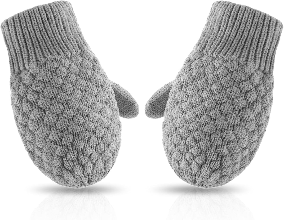 Baby Knit Mittens Toddler Boys Girls Gloves Winter Infant Newborn No Scratch Mitten 0-3 Years
