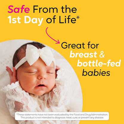 BioGaia Protectis Baby Probiotic Drops | Colic & Gas Relief + Vitamin D | Safe for Newborns | Ease