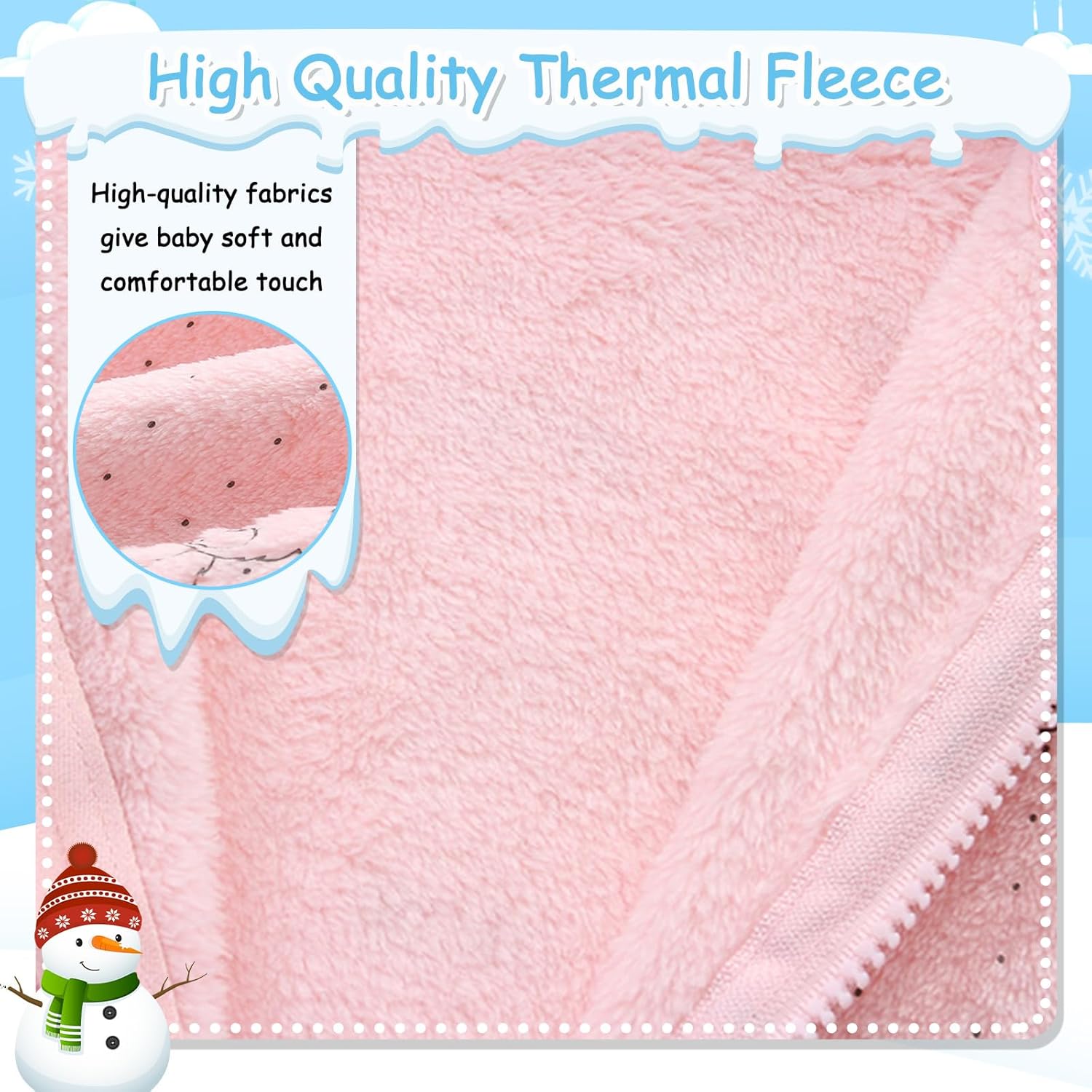 Fairy Baby Newborn Baby Bear Onesie Thin Fleece Footie Romper Snowsuit Hooded Jumpsuit Bodysuit