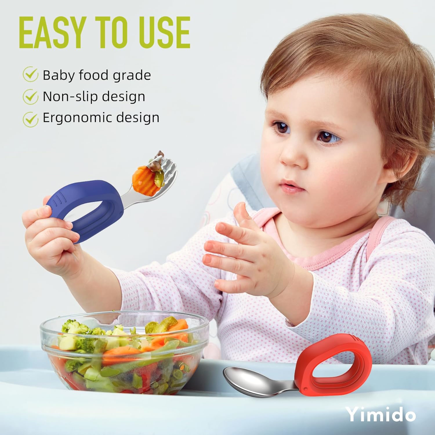 Toddler Utensils Baby Utensils Toddler Forks and Spoons Baby Forks and Spoons Set Kids Stainless