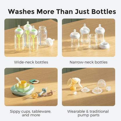 Momcozy KleanPal Pro Baby Bottle Washer, Sterilizer & Dryer - All-in-One Cleaning Machine for