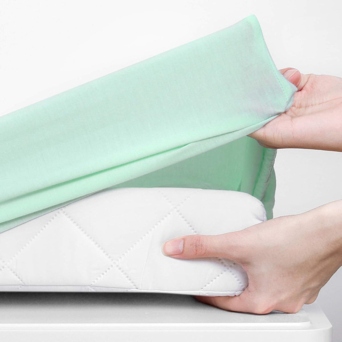 TILLYOU Changing Pad Cover Set in Soft Jersey Material - Fits 32"/34''x16 Contoured Pad for Babies