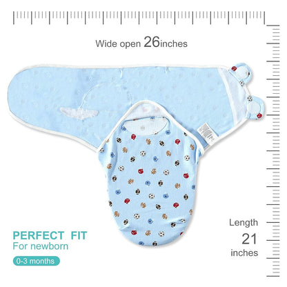 3 Pack Baby Swaddle 0-3 Months - Infant Adjustable Newborn Swaddles Blanket Baby Girl Boy