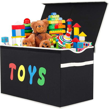 YOLOXO Toy Box Chest, Collapsible Sturdy Storage Bins with Lids, Extra Large Kids Toy Storage
