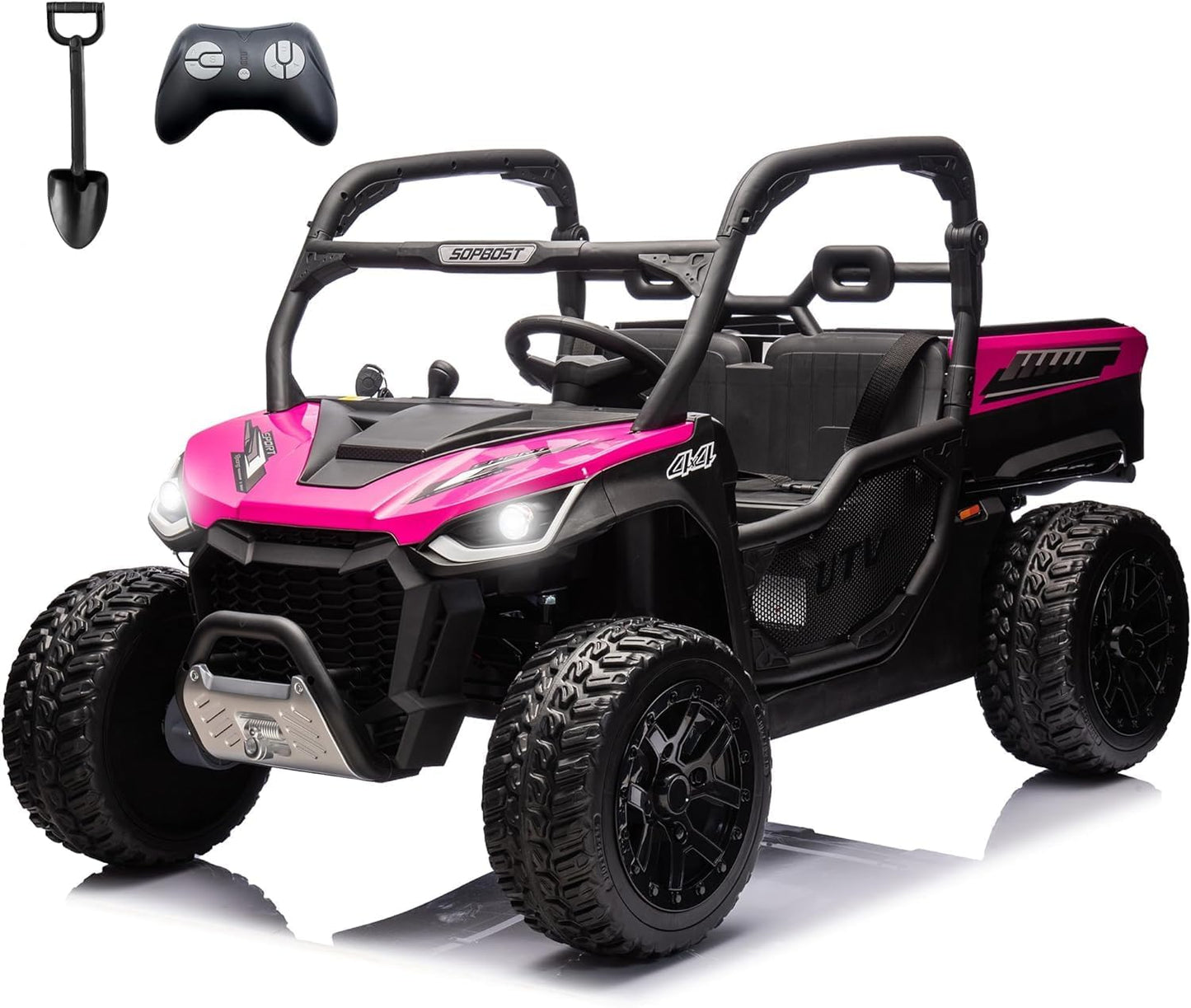 sopbost 24V Ride On Car with Remote Control 10Ah Battery Powered Ride On Toy for Big Kids to Drive