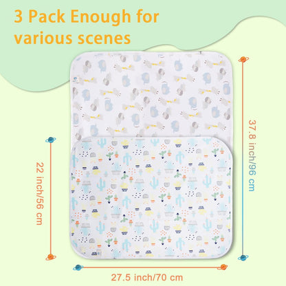 Baby Portable Changing Pad Changing Table Pads Diaper Changing mat Liners 1 Large Size 37.5x27.5