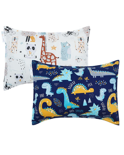 ALVABABY Toddler Pillowcases 2 Pack Organic Cotton Kids Pillow Cover Fit 13"x 18" or 12"x18"