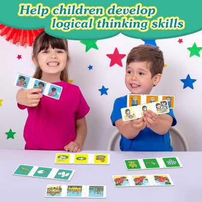 Sequencing Puzzle Cards,Sequence Board Game for Kids,Speech Therapy Materials for