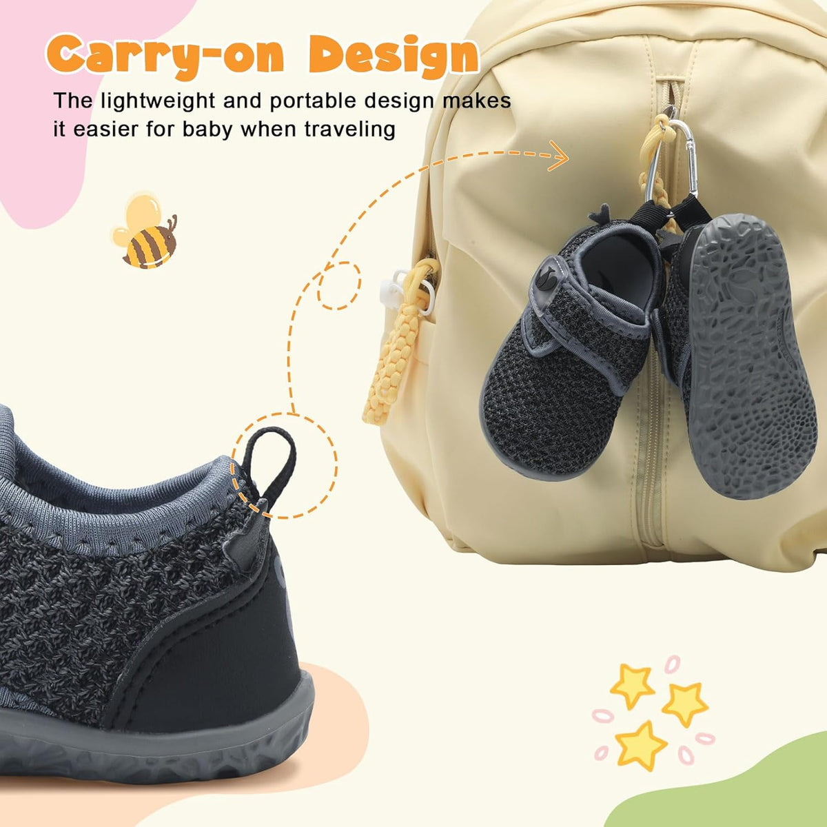 FEETCITY Baby Walking Shoes Barefoot Baby Shoes Infant Sneakers Newborn Crib Shoe Lightweight