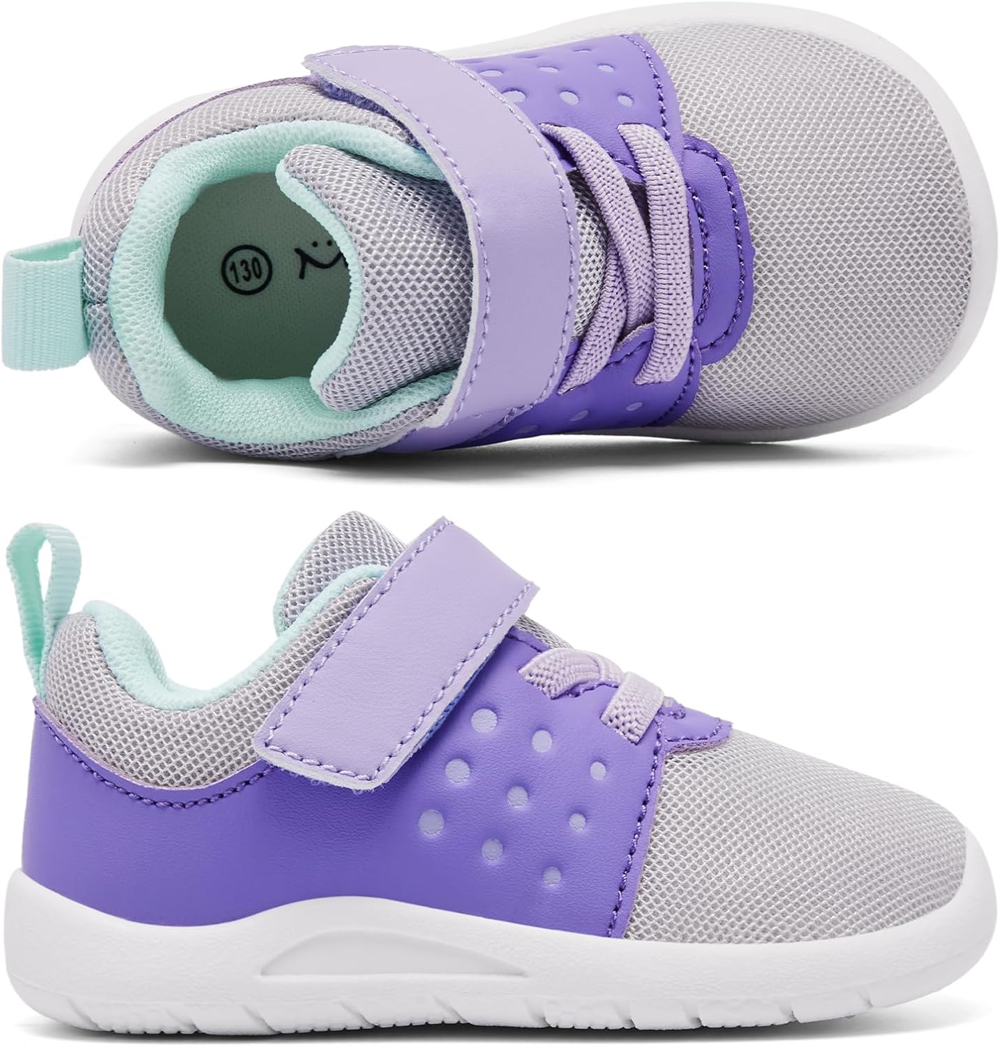 MORENDL Toddler Baby Shoes 0-4 Years Boy Girl Lightweight Breathable Non-Slip Sports Sneakers