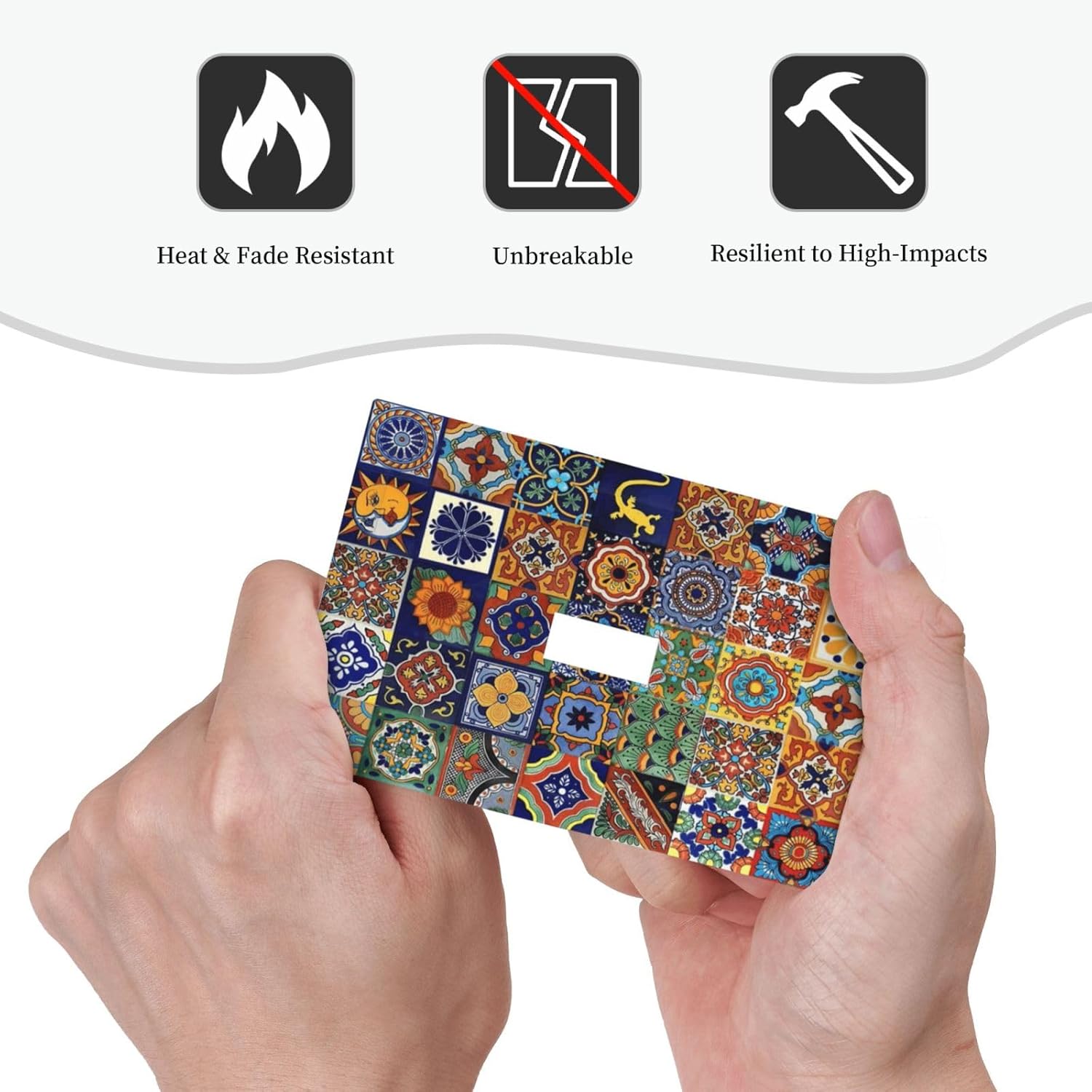 Talavera Mexican Tiles Traditional Color Decoration Print Decorative Light Switch Cover 1 Gang