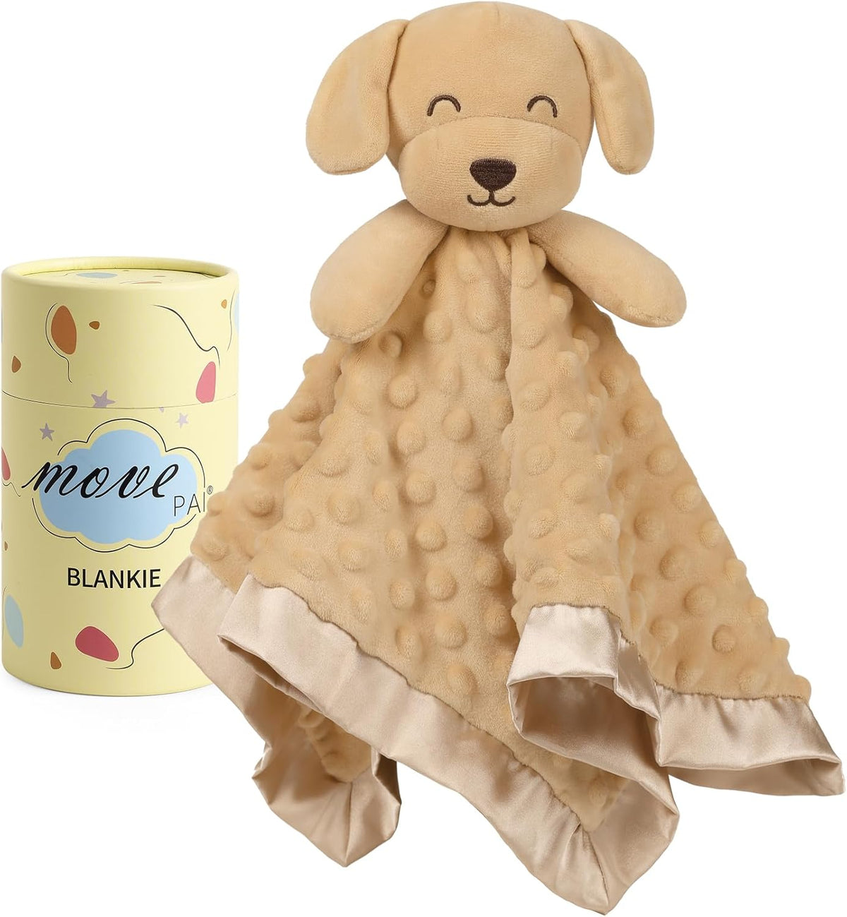 Loveys for Babies, Soft Dog Baby Security Blanket Lovies for Babies, Stuffed Animals Blankie for