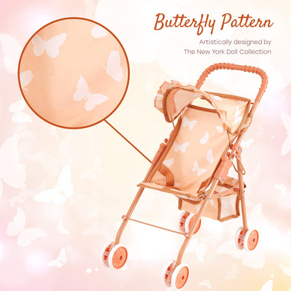 My First Baby Doll Stroller for Toddlers 3 Year Old Girls, Little Kids | Folding Baby Stroller for