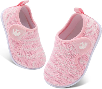 FEETCITY Baby Boys Girls First Walking Shoes Infant Sneakers Crib Shoes Breathable Lightweight Slip