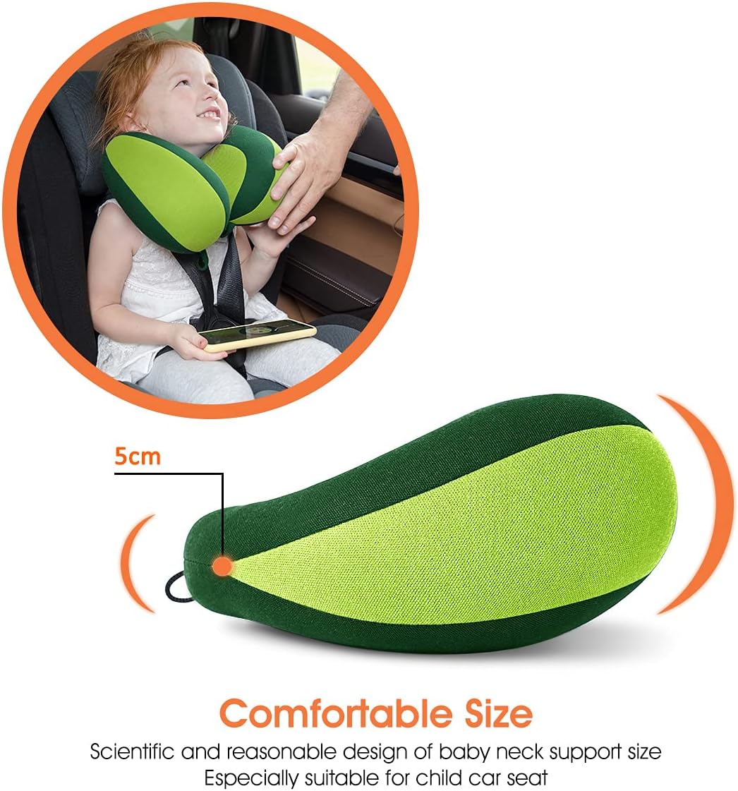 INFANZIA Kids Chin Supporting Travel Neck Pillow, Helps Support Head and Neck, Comfortably Designed