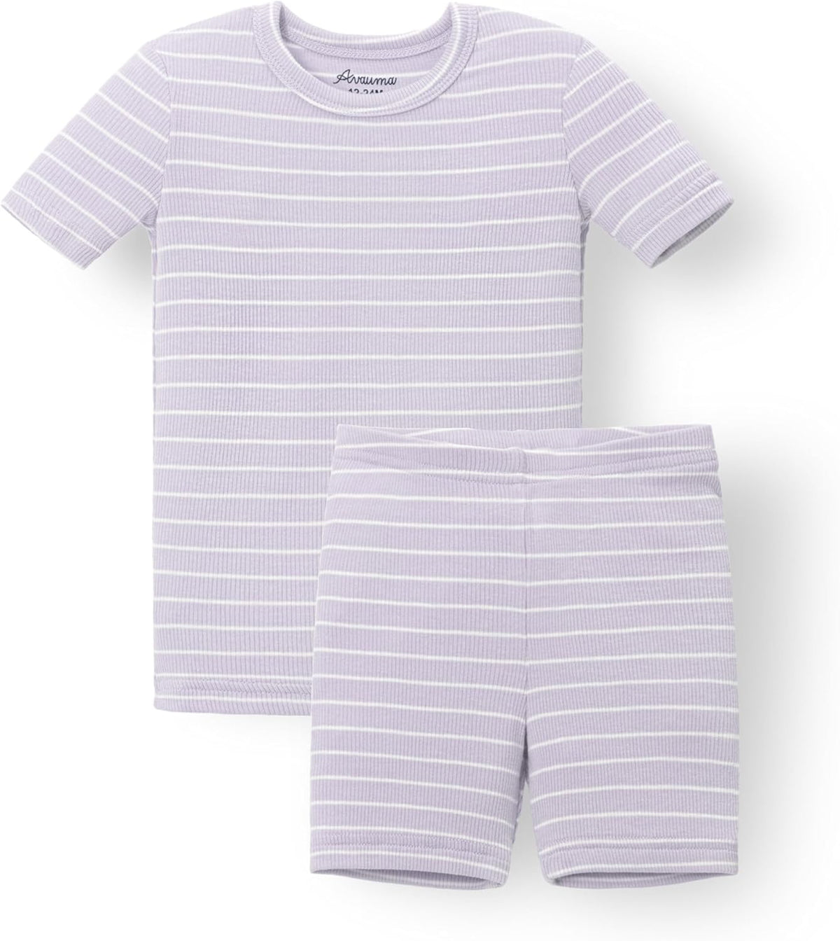 AVAUMA Stripe Pattern Baby Boys Girls Pajama Set Kids Toddler Snug fit Ribbed Sleepwear pjs for