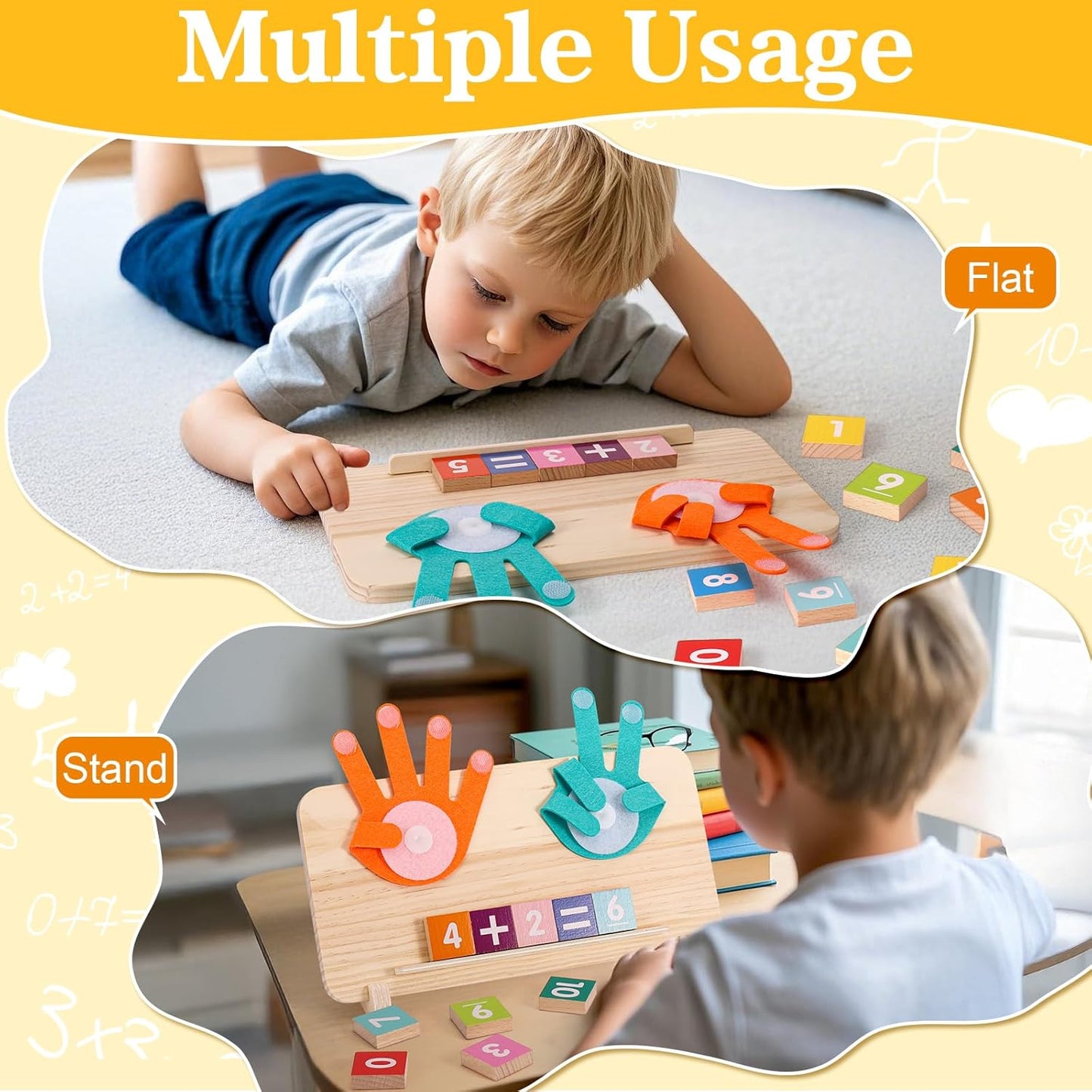2 in 1 Math Toy for Toddlers 3 4 5 6 7,Addition and Subtraction Math Games for Kids 5-7,Math