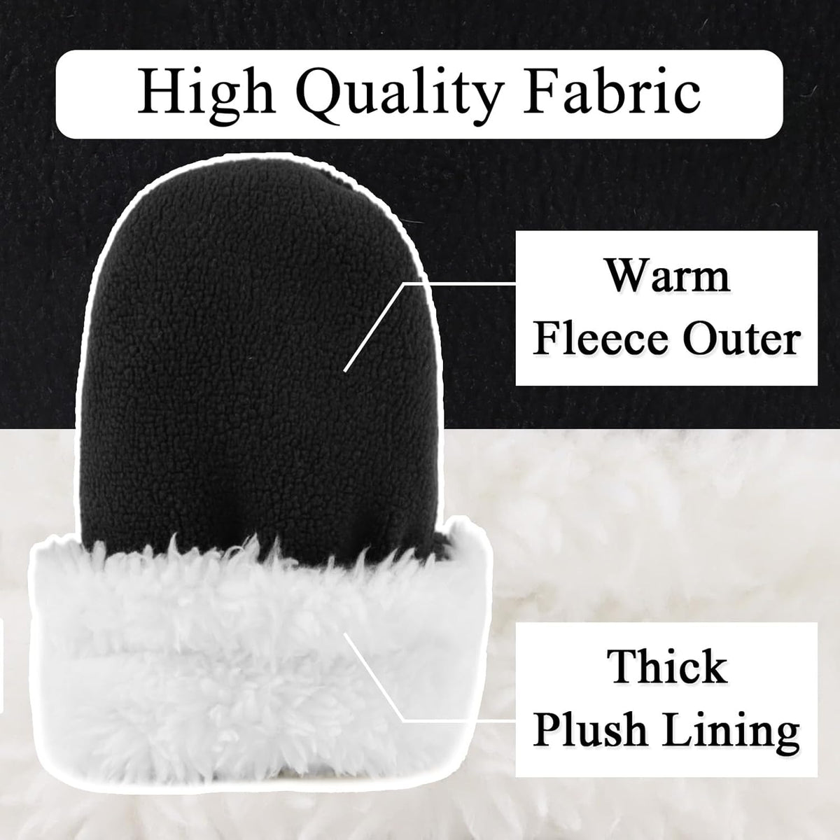 Zsedrut No Scratch Baby Mittens Toddler Infant Fleece Lined Gloves Winter Warm Mitten for Baby Boys