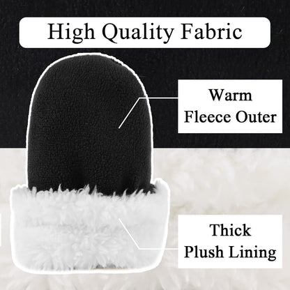 Zsedrut No Scratch Baby Mittens Toddler Infant Fleece Lined Gloves Winter Warm Mitten for Baby Boys