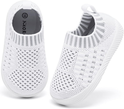 MORENDL Baby Toddler Walking Socks Non-Slip Breathable Unisex Casual Sneakers