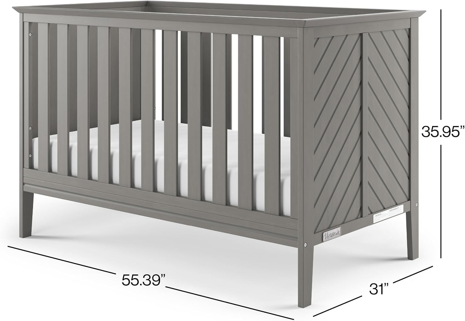 Child Craft Atwood 3-in-1 Convertible Crib, Baby Crib Converts to Day Bed, Toddler Bed, 3