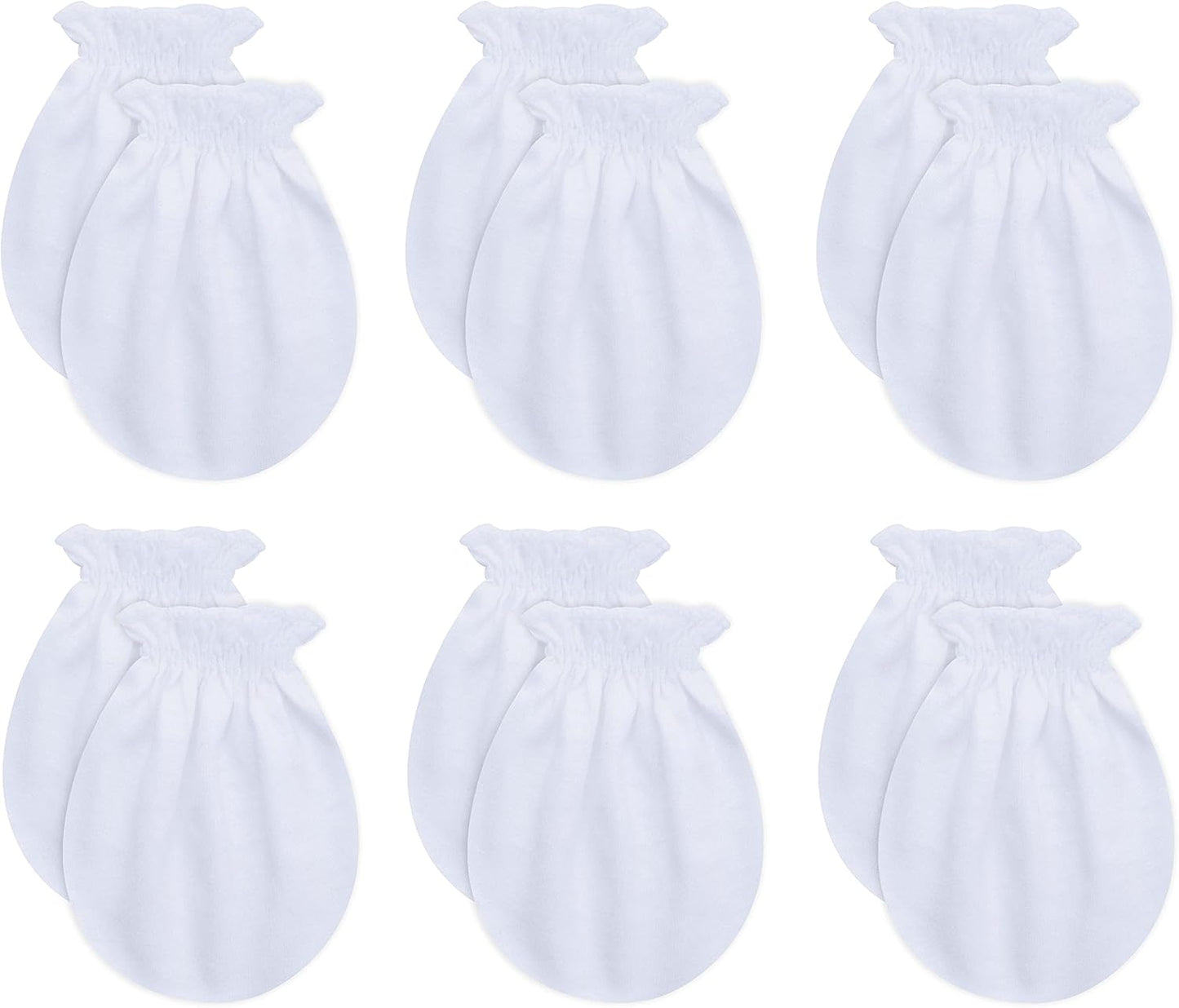 RATIVE Newborn Baby Cotton Gloves Sleep Sleeping No Scratch Mittens Mitts Set for 0-6 Months Unisex