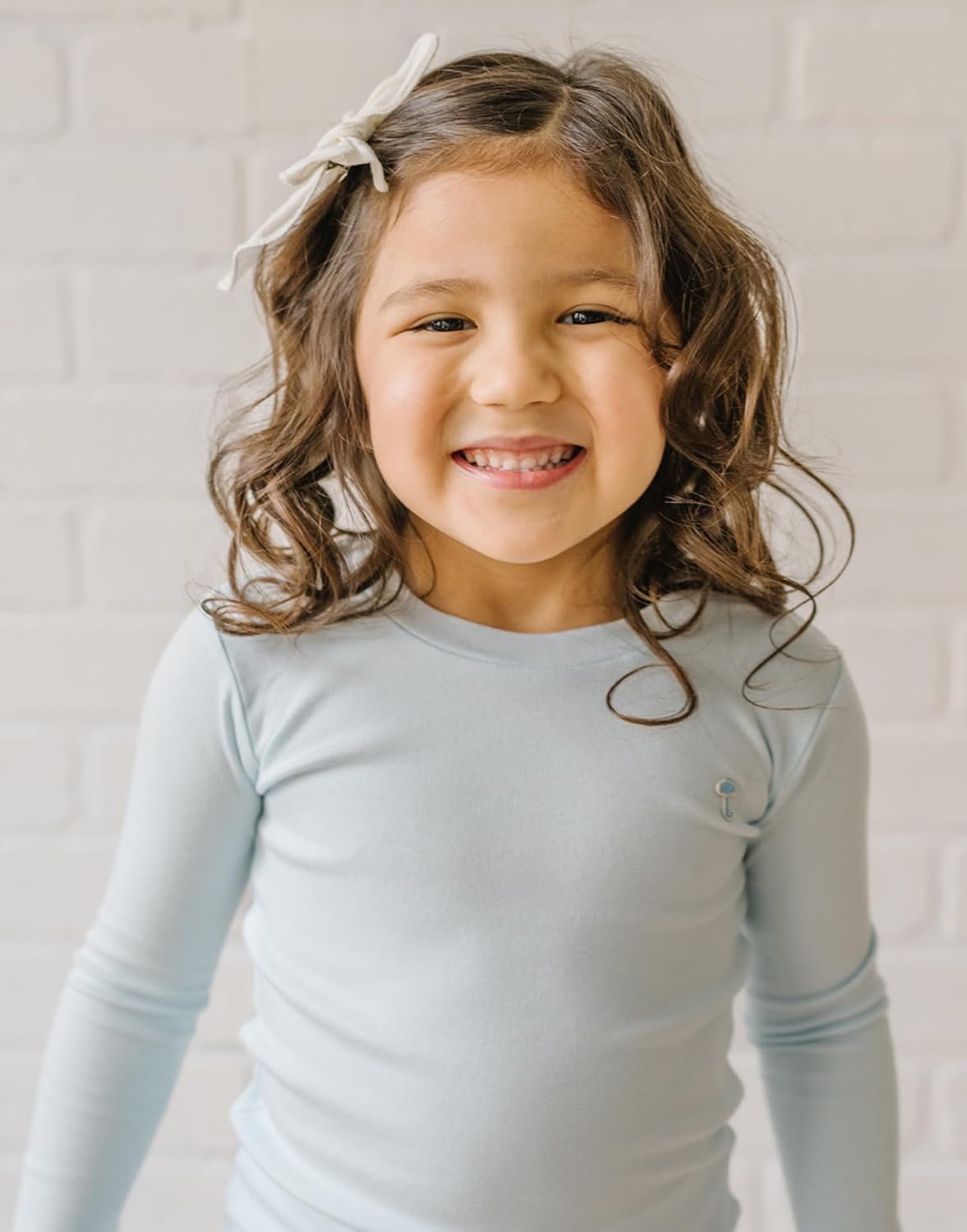 moimoln 6M-8Y Modal Cotton Solid Soft Breathable Baby Toddler Boys Girls Snug fit Pjs Long Sleeve