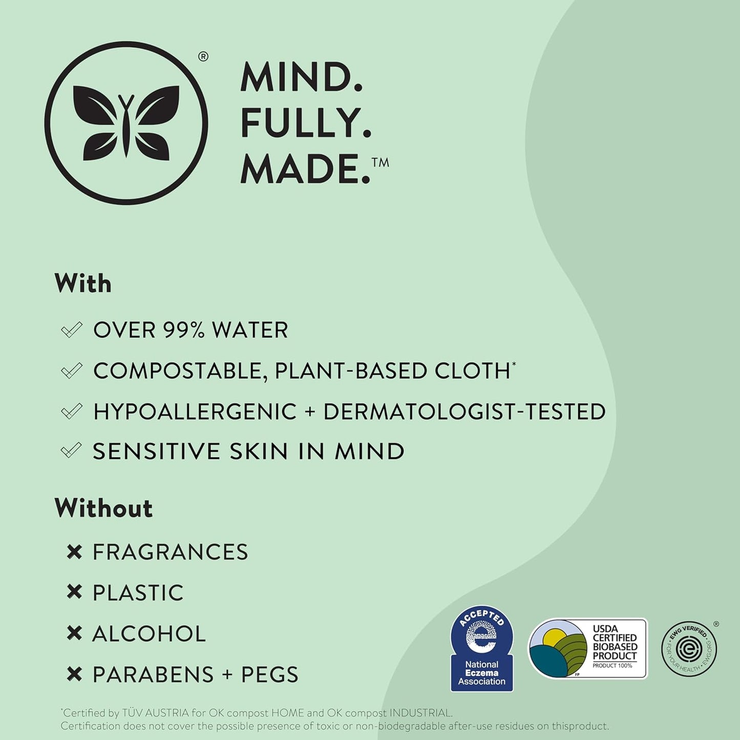 The Honest Company Clean Conscious Multi-Use Wipes | Hypoallergenic + Unscented for Sensitive Skin