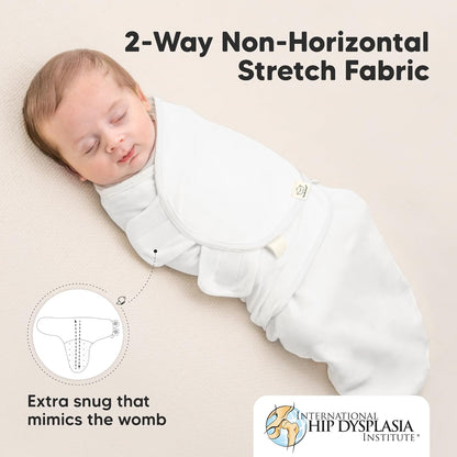 KeaBabies 3-Pack Organic Baby Swaddle Sleep Sacks - Swaddles for Newborns, Infant 0-3 Months, Baby