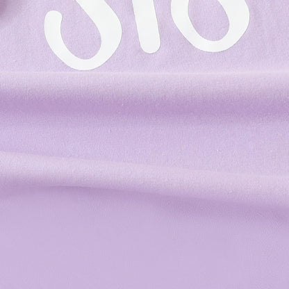 AMAWMW Newborn Baby Girl Little Sister Sleeper Gown Stripe Long Sleeve Nightgown Pajamas Gifts