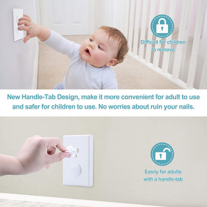PRObebi Outlet Covers Baby Proofing 52 Pack, Plug Covers for Electrical Outlets, Outlet Plugs Baby