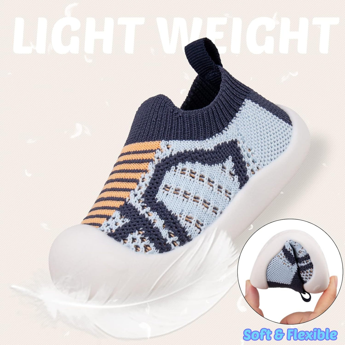 Charrost Toddler Baby Girl Boy First Walking Shoes Checkered Sneakers Sizes 3/4/5/6/7/8T. Soft