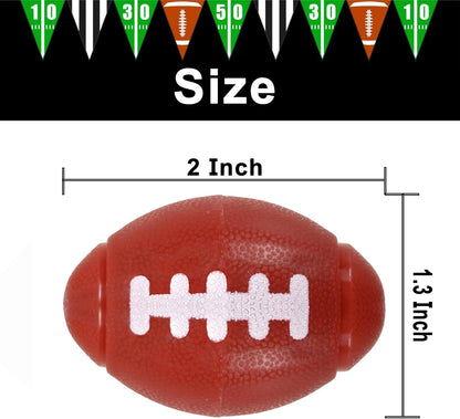 GIFTEXPRESS Football Fidget Spinners - 36 Piece Brown Color Kids 2" Party Favor Toys - Bulk Mini