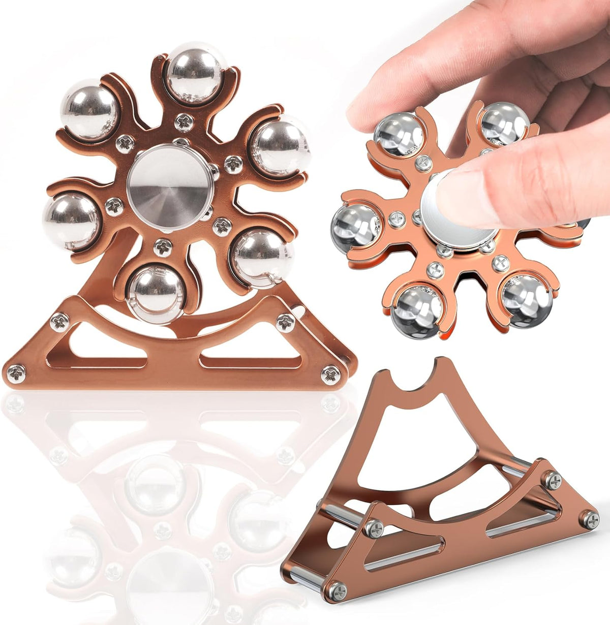 Desk-Fidget-Toys for Ferris-Wheels-Spinner: Metal Kinetic-Spinner 4mins, Cool-Gadgets for Kid