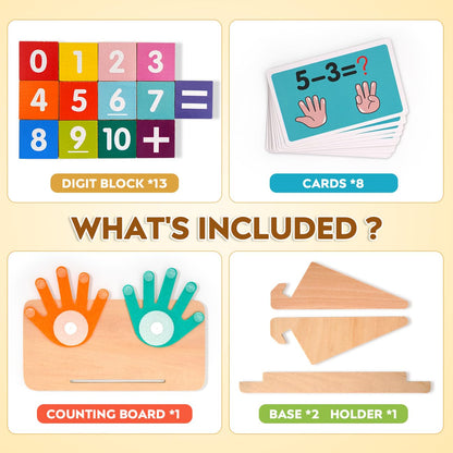 MOTREE Preschool Math Manipulatives Learning Toys for Toddlers 2-4