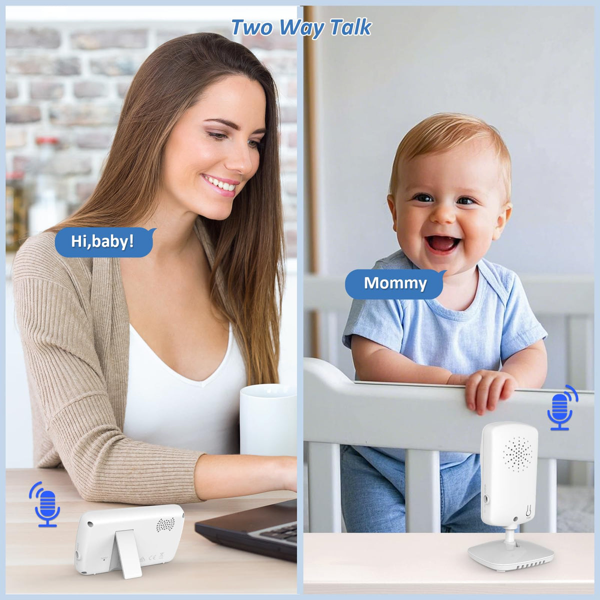 HelloBaby 2.4" Video Baby Monitor with Camera and Audio