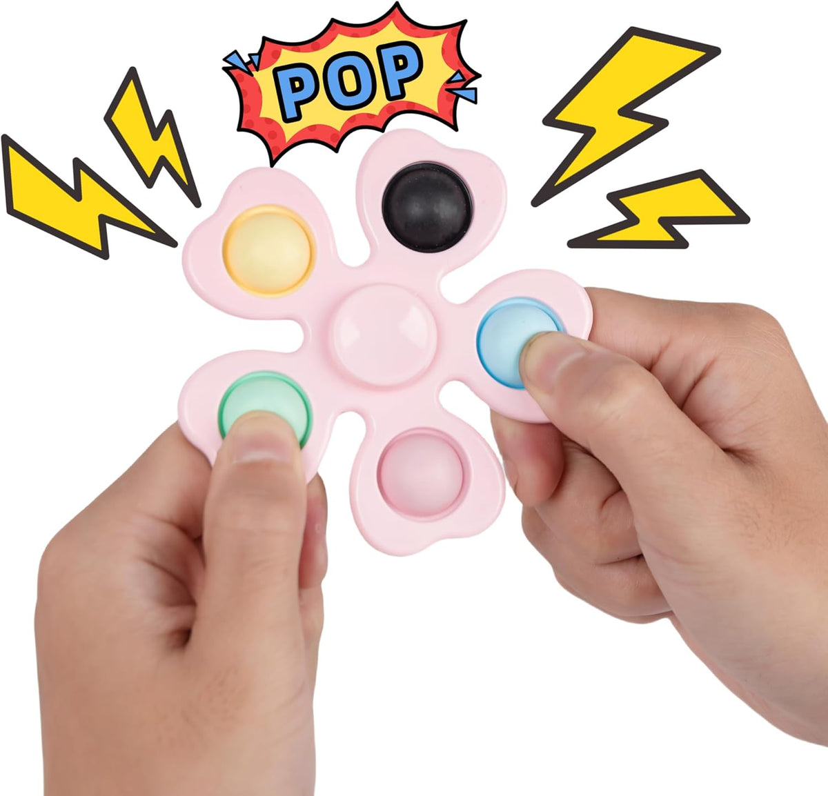 24 Pcs Fidget Spinners Bulk-Mini Pop Bubble Fidget Spinner Toys for Kids Teens Adults Birthday