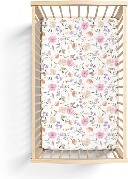 Organic All in One Crib Sheet and Mattress Protector - Waterproof Protectors - Reusable Washable