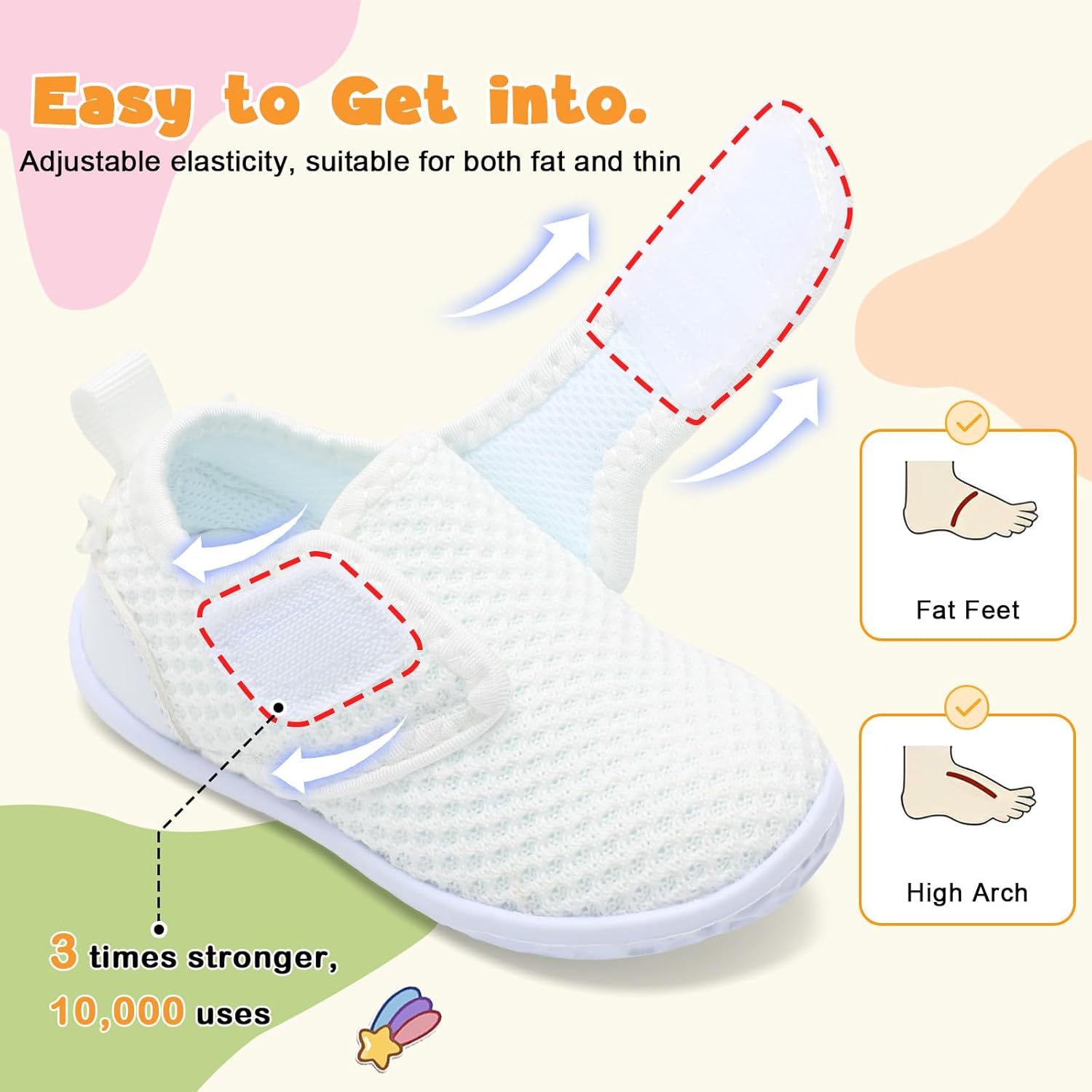 FEETCITY Baby Walking Shoes Barefoot Baby Shoes Infant Sneakers Newborn Crib Shoe Lightweight